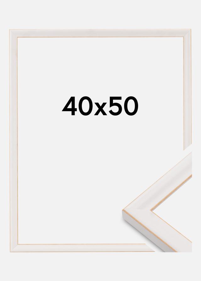 Cadre Marie Claire Verre acrylique Blanc 40x50 cm