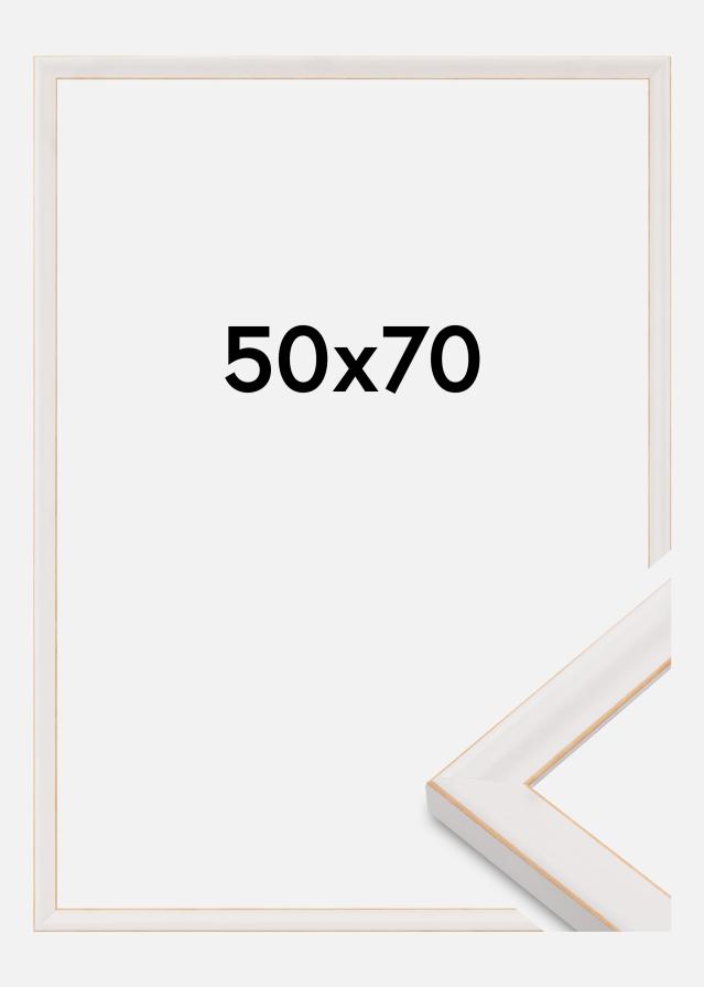 Cadre Marie Claire Verre Acrylique Blanc 50x70 cm