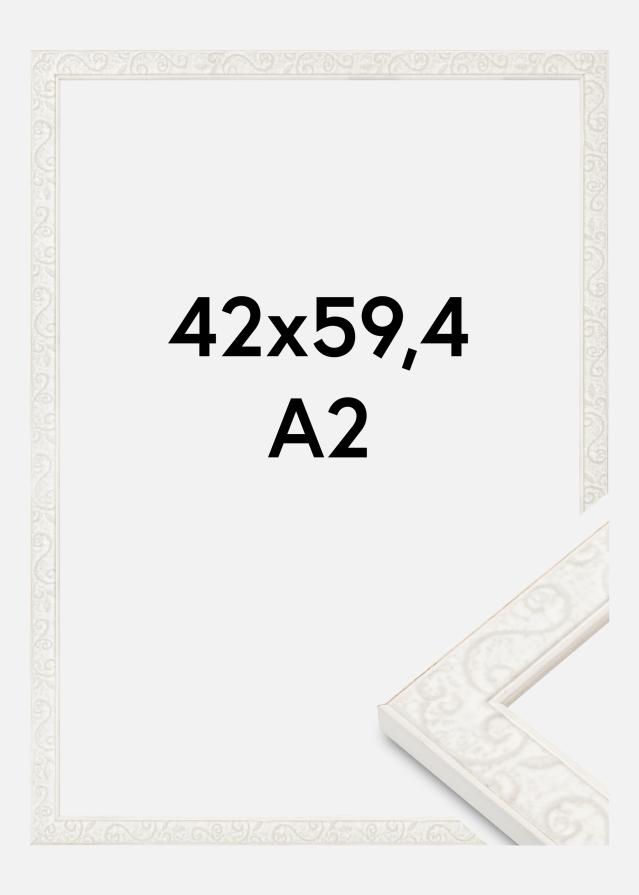 Cadre Milton en verre acrylique blanc 42x59,4 cm (A2)