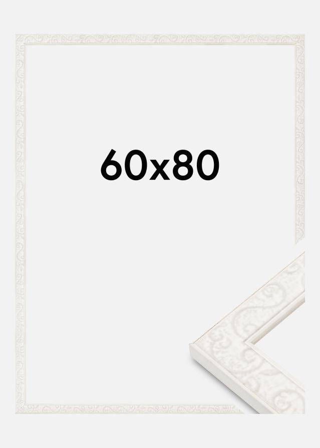 Cadre Milton Plexiglas Blanc 60x80 cm