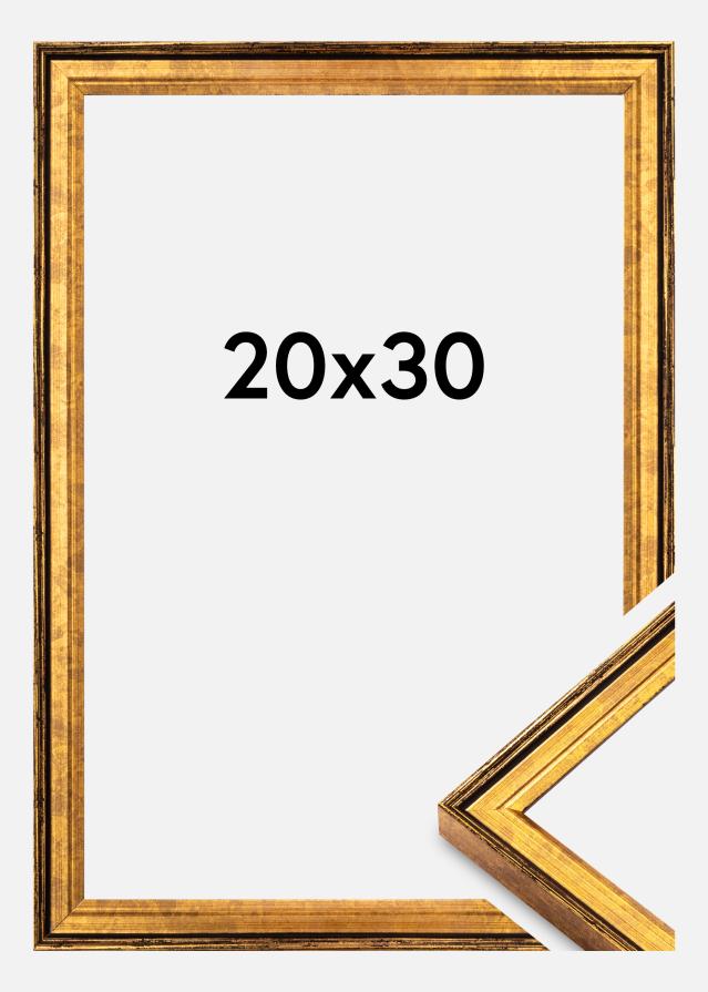 Cadre Ringa Verre Acrylique Doré 20x30 cm