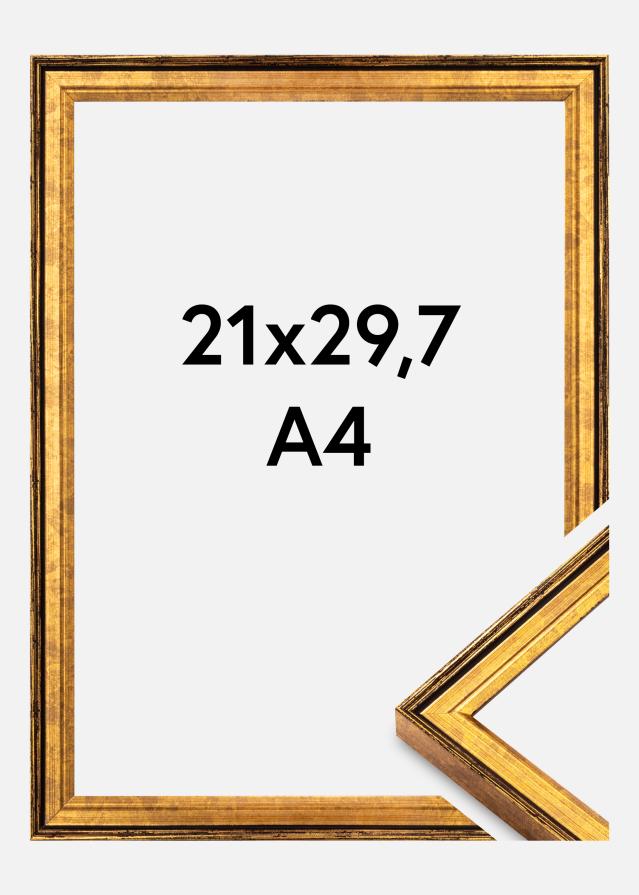Cadre Ringa en verre acrylique or 21x29,7 cm (A4)