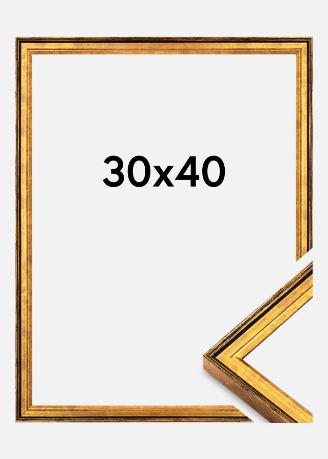 Cadre Ringa Verre Acrylique Doré 30x40 cm