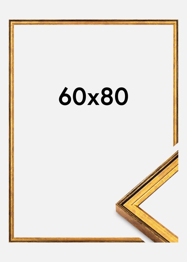 Cadre Ringa Verre Acrylique Or 60x80 cm