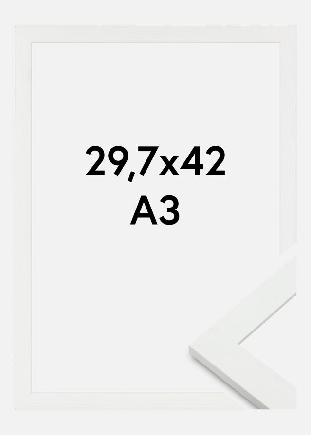 Cadre Sandra Verre Acrylique Blanc 29,7x42 cm (A3)