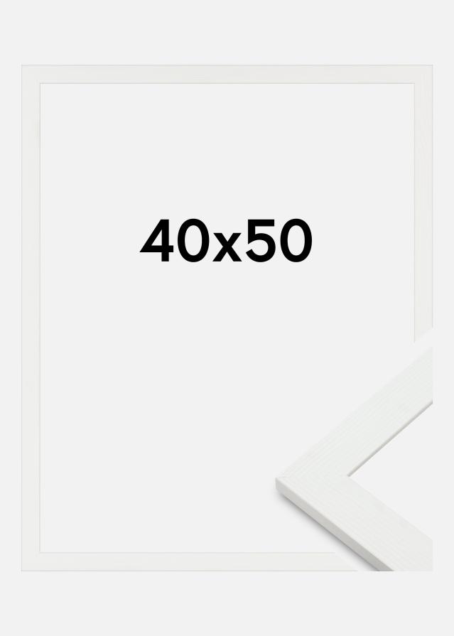 Cadre Sandra Verre Acrylique Blanc 40x50 cm