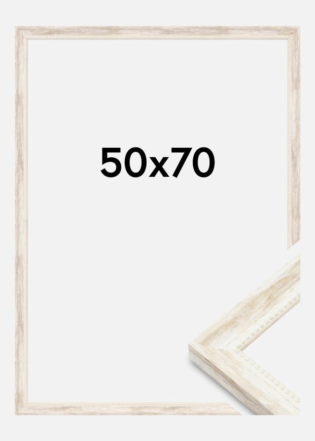 Cadre Soledad Verre acrylique Blanc 50x70 cm