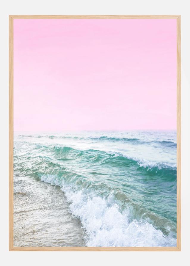 Pink Sky Beach Poster