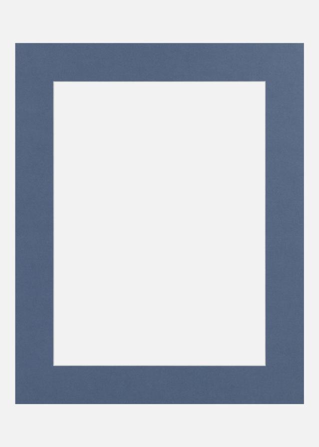 Passe-partout Blue Iris (noyau blanc) A4 21x29,7 cm (14x19)