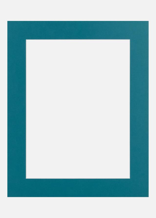 Passe-partout Aqua Green (noyau blanc) 24x30 cm (17x23)