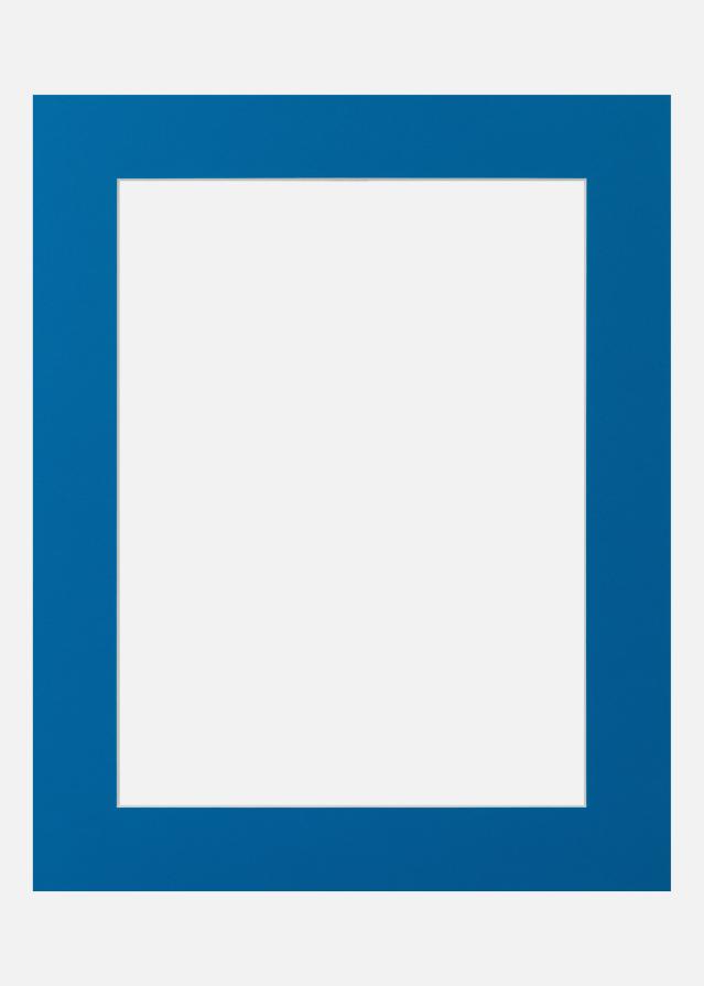 Passe-partout Electric Blue (noyau blanc) 60x80 cm (49x69)