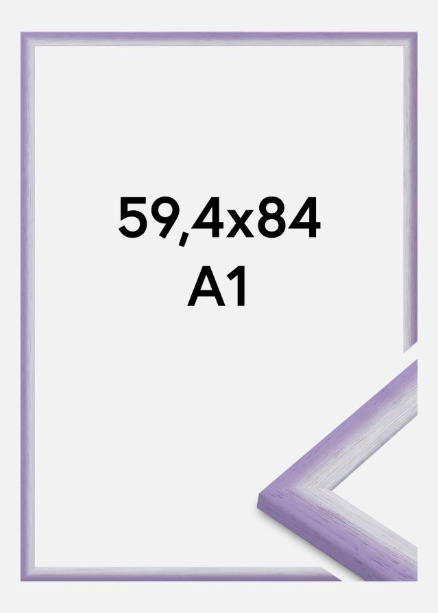 Cadre Cornwall Verre Acrylique Lilas Clair 59,4x84,1 cm (A1)