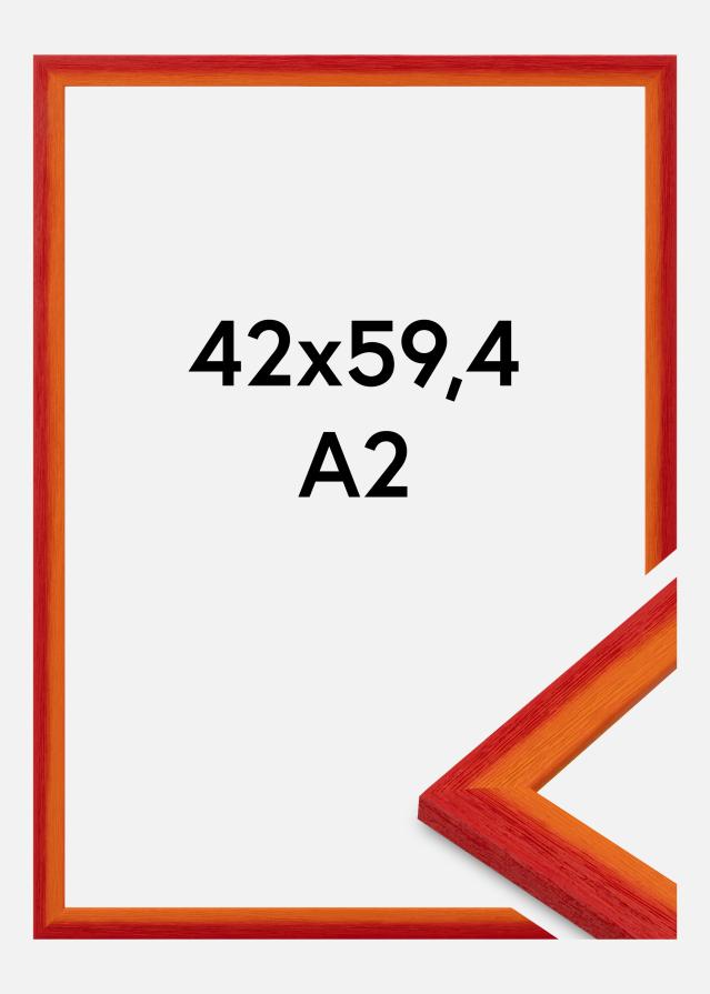 Cadre Cornwall Verre Acrylique Rouge 42x59,4 cm (A2)