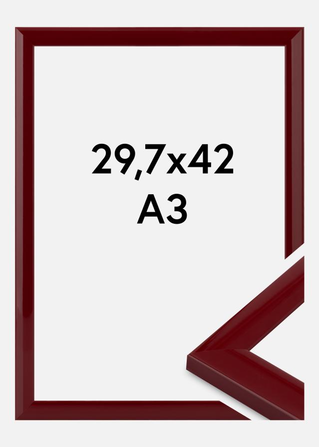 Cadre Dorset Verre Acrylique Rouge Foncé 29,7x42 cm (A3)