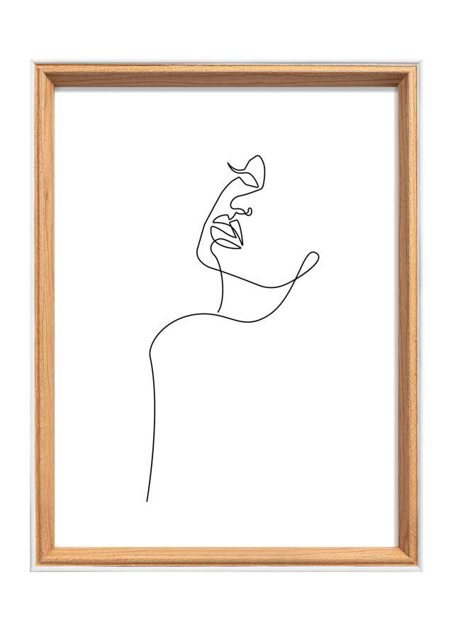 Cadre Silhouette Chêne 18x24 cm