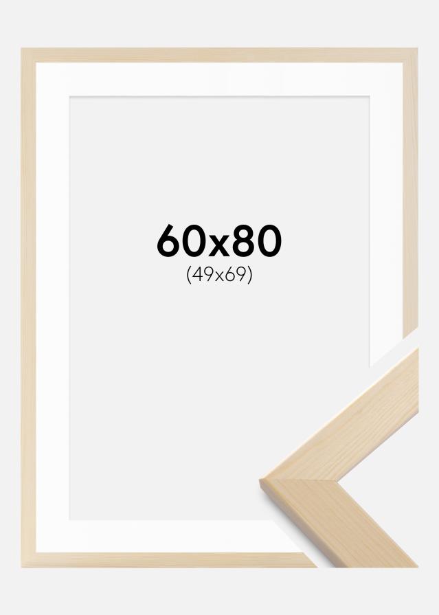 Cadre Trendline Nature 60x80 cm - Passe-partout Blanc 50x70 cm