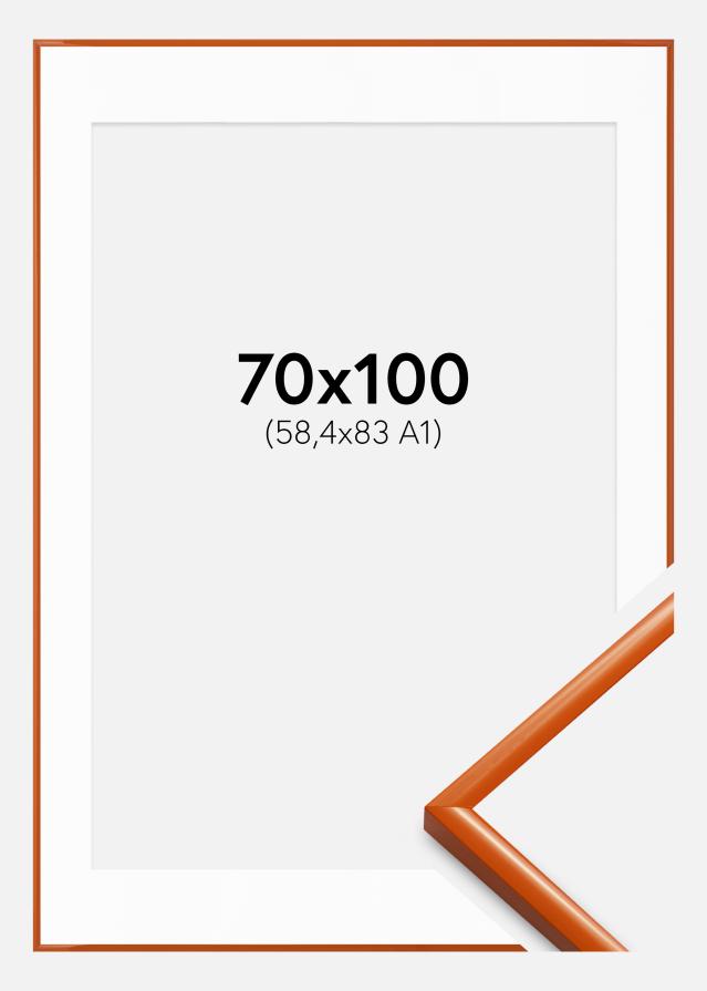 Cadre New Lifestyle Orange 70x100 cm - Passe-partout Blanc 59,4x84 cm