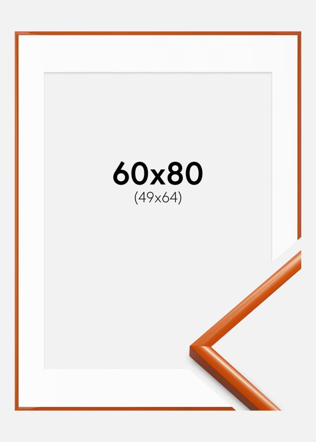 Cadre New Lifestyle Orange 60x80 cm - Passe-partout Blanc 50x65 cm