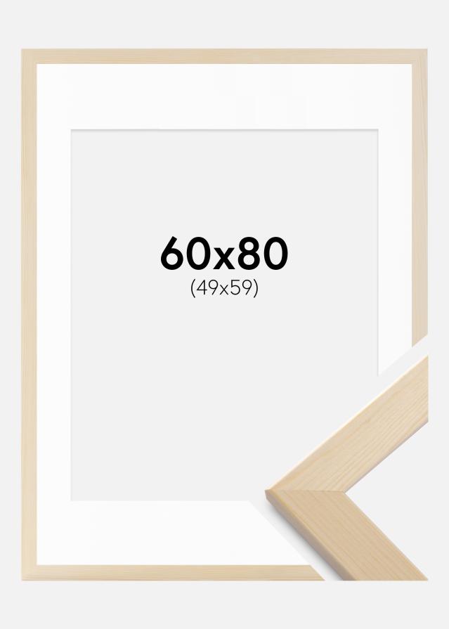 Cadre Trendline Nature 60x80 cm - Passe-partout Blanc 50x60 cm