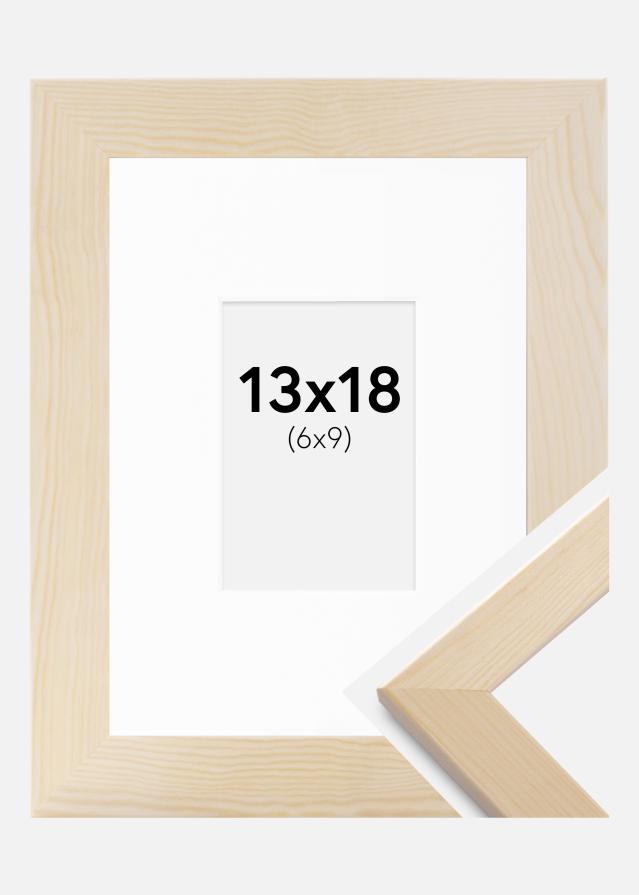 Cadre Trendline Nature 13x18 cm - Passe-partout Blanc 7x10 cm