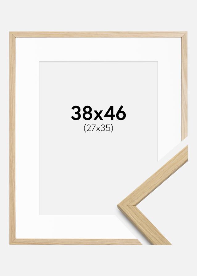 Cadre Edsbyn chêne 38x46 cm - Passe-partout Blanc 28x36 cm