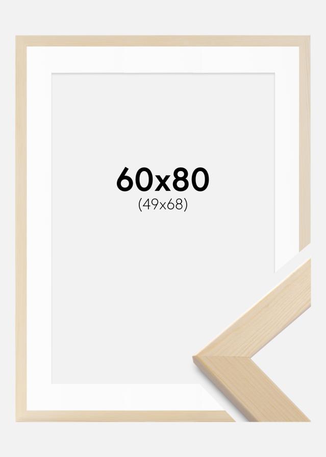 Cadre Trendline Nature 60x80 cm - Passe-partout Blanc 50x69 cm