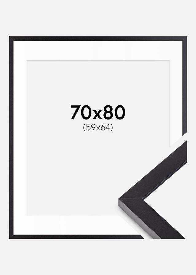 Cadre Selection Noir 70x80 cm - Passe-partout Blanc 60x65 cm