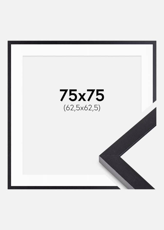 Cadre Selection Noir 75x75 cm - Passe-partout Blanc 25x25 inches