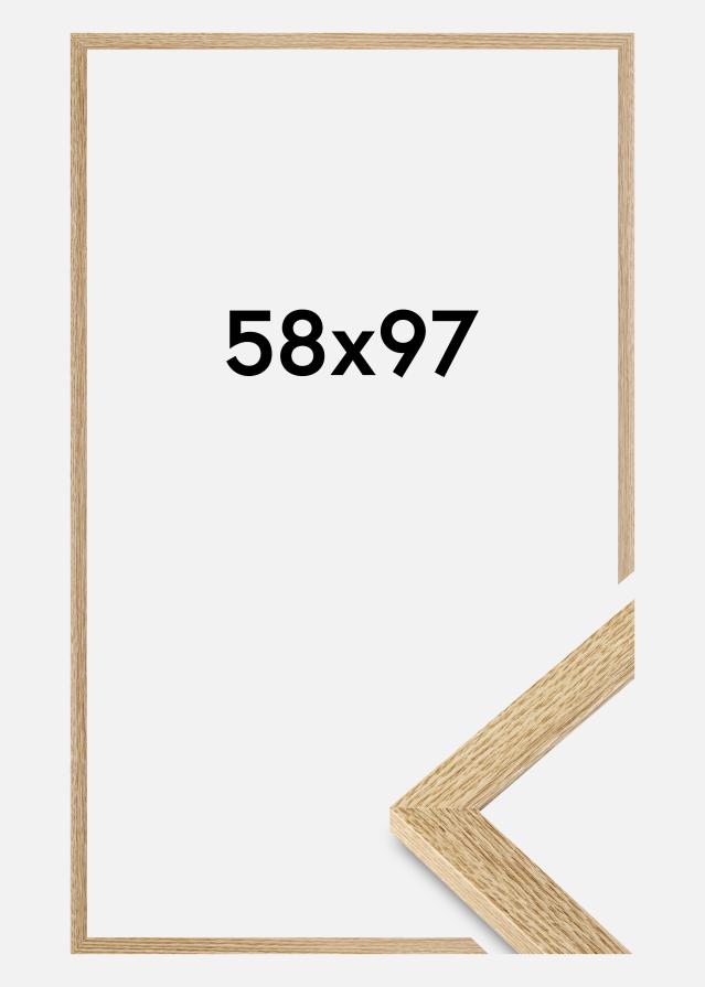 Cadre Selection Verre Acrylique Chêne 58x97 cm