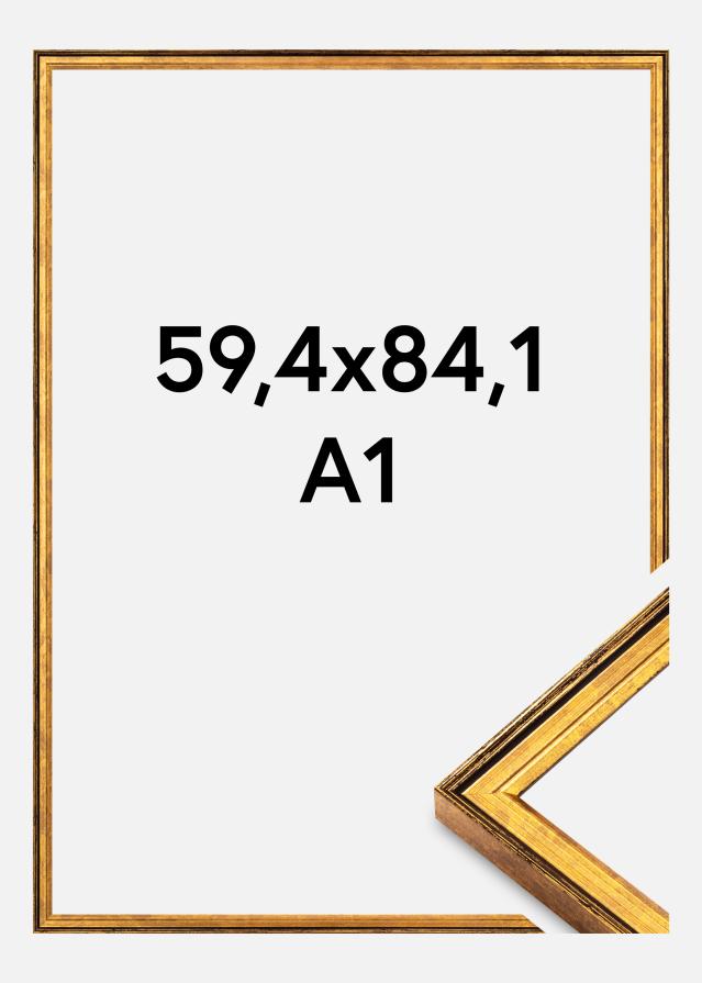 Cadre Ringa Verre Acrylique Or 59,4x84,1 cm (A1)