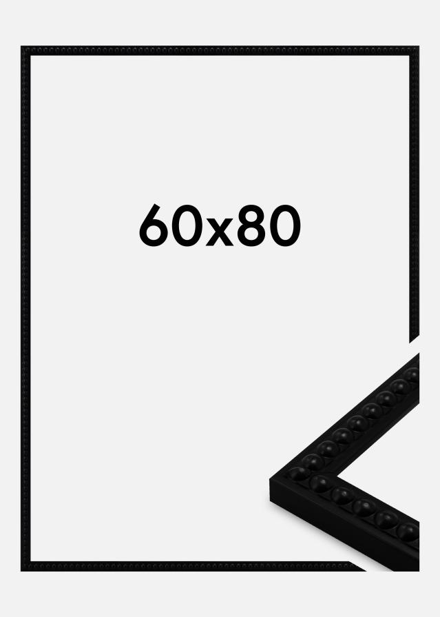 Cadre Perla Verre Acrylique Noir 60x80 cm