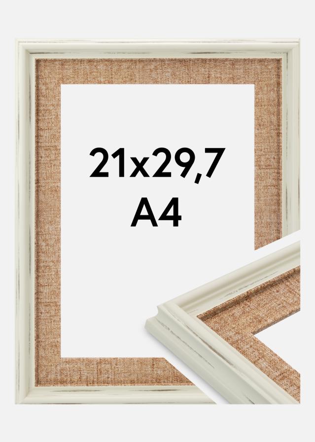 Cadre Sandweave Verre Acrylique Blanc 21x29,7 cm (A4)
