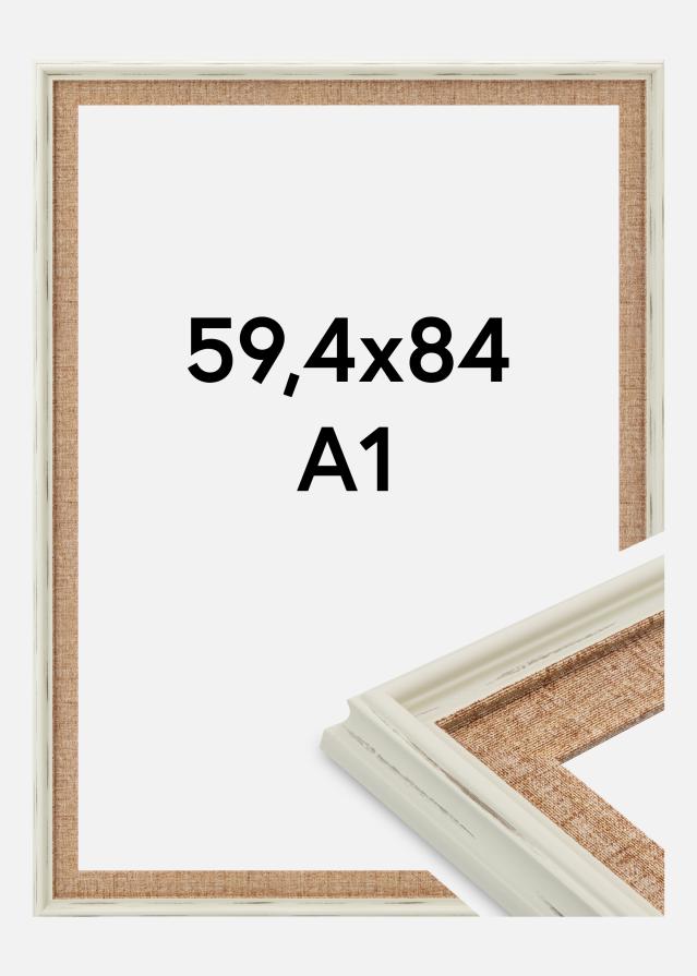 Cadre Sandweave Verre Acrylique Blanc 59.4x84 cm (A1)