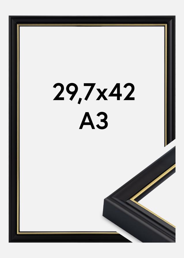 Cadre Canterbury Verre Acrylique Noir 29,7x42 cm (A3)