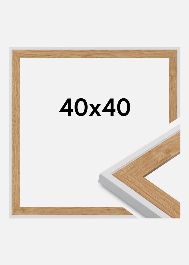 Cadre Clearline Verre Acrylique Blanc 40x40 cm