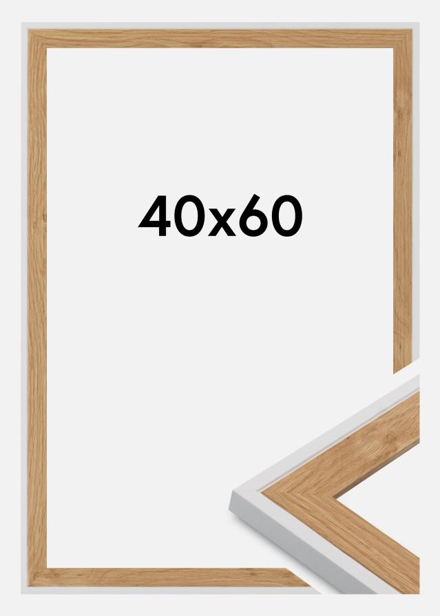 Cadre Clearline Verre Acrylique Blanc 40x60 cm