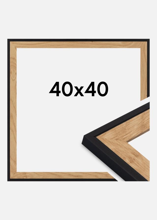 Cadre Iris Verre Acrylique Noir 40x40 cm