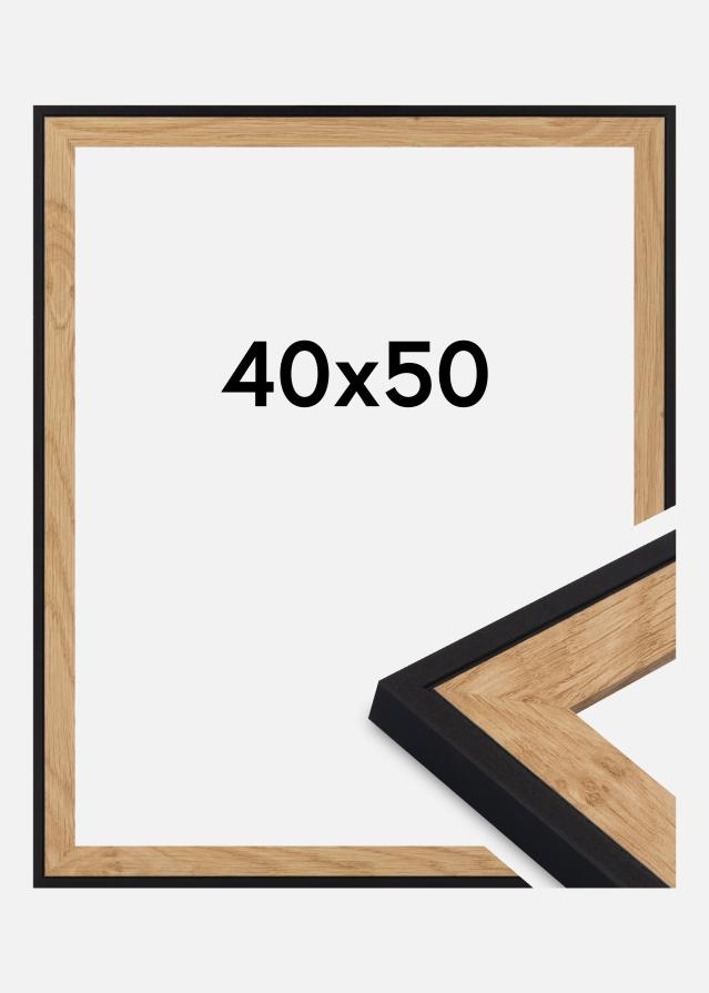 Cadre Iris Verre Acrylique Noir 40x50 cm