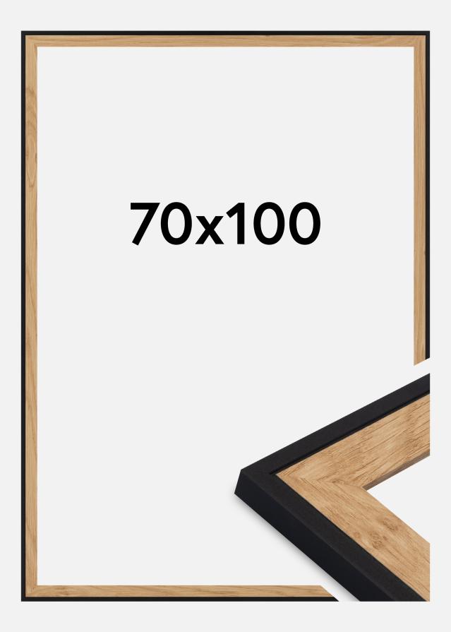 Cadre Iris Verre Acrylique Noir 70x100 cm