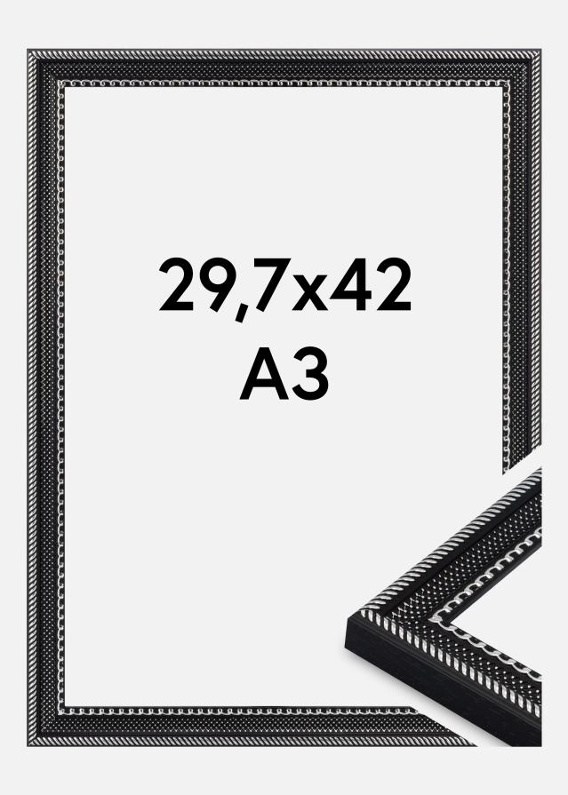 Cadre Trellis Verre Acrylique Noir 29,7x42 cm (A3)