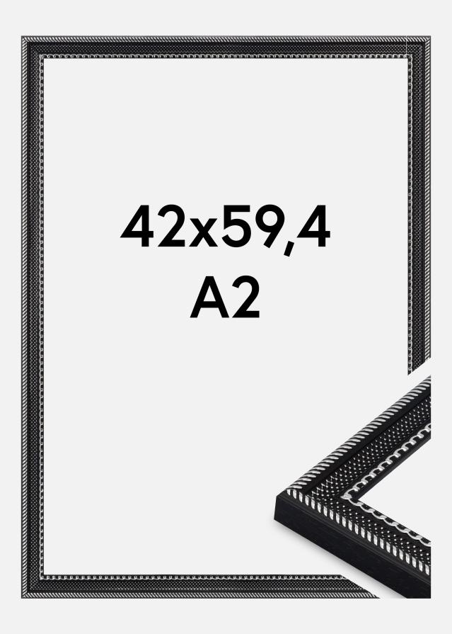 Cadre Trellis Verre Acrylique Noir 42x59,4 cm (A2)