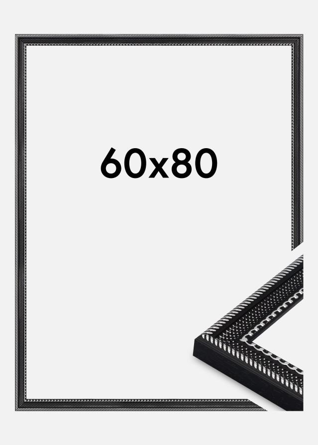 Cadre Trellis Verre Acrylique Noir 60x80 cm