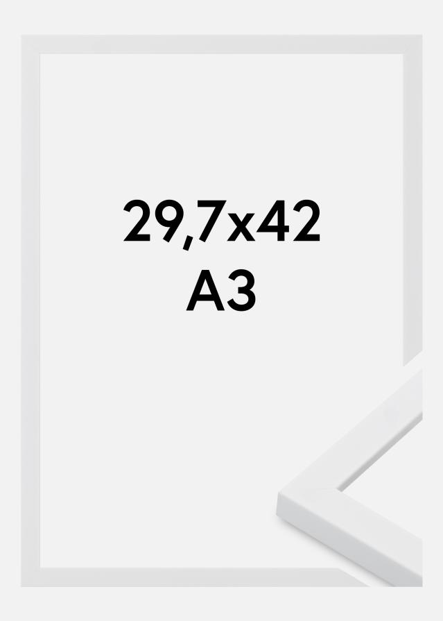 Cadre Oban Verre Acrylique Blanc 29,7x42 cm (A3)