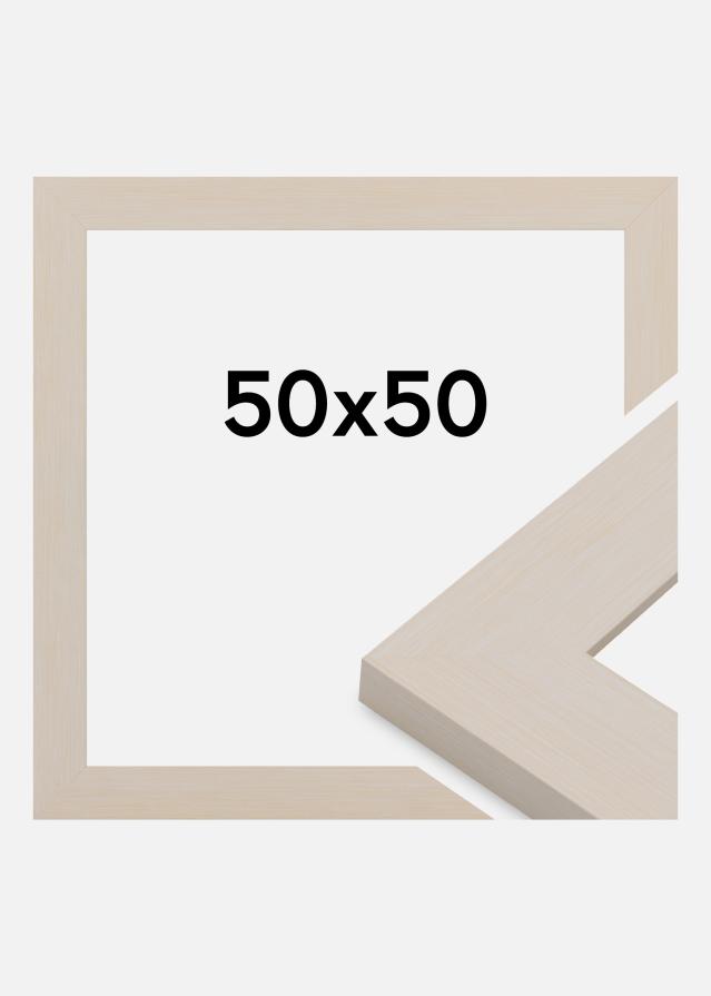 Cadre Pembrokeshire Verre Acrylique Blanc 50x50 cm