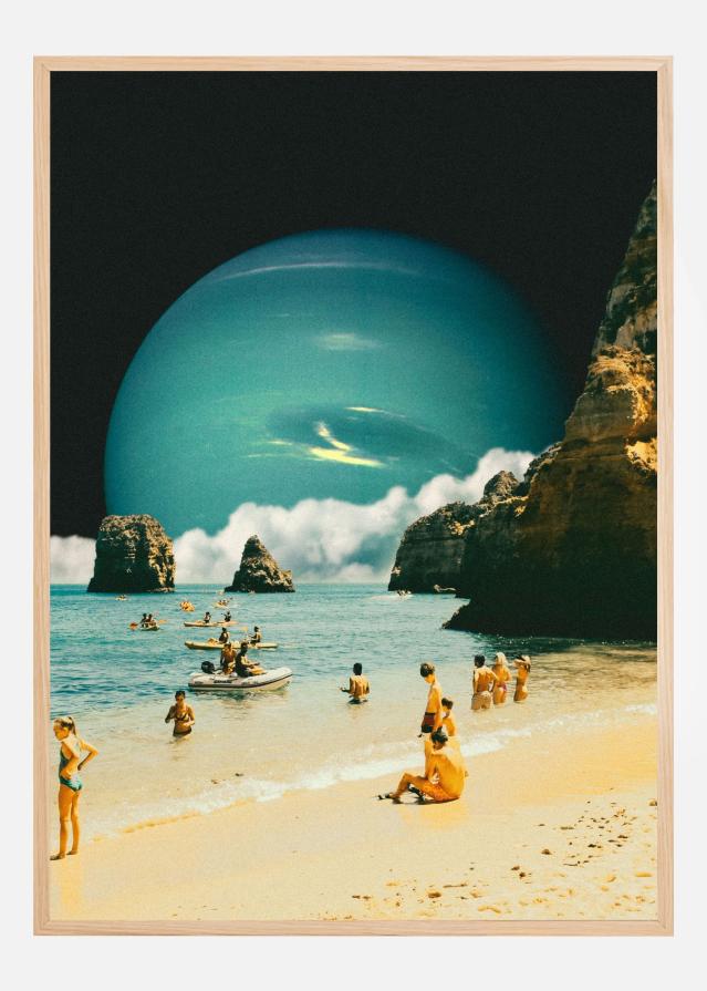 Space Beach Poster