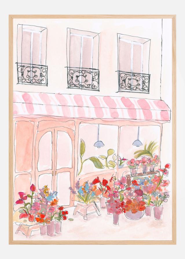 Pink Flower Shop Poster