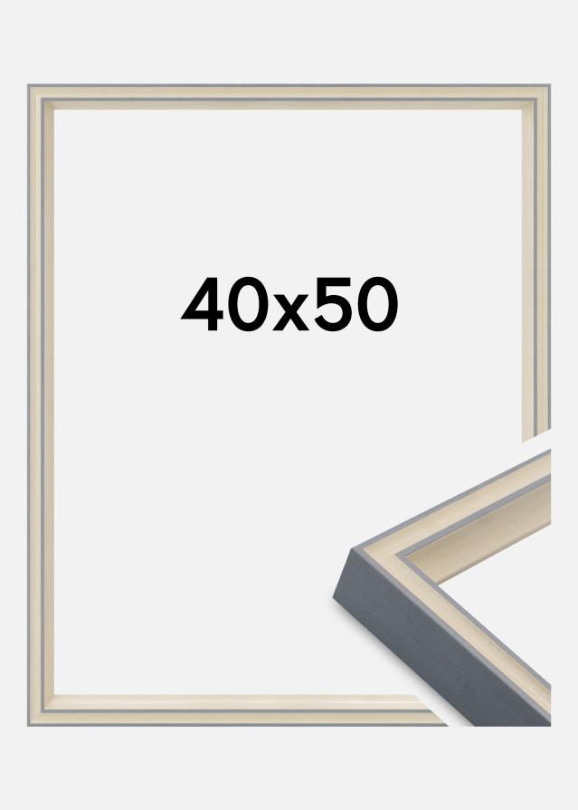 Cadre Riga Verre Acrylique Gris 40x50 cm