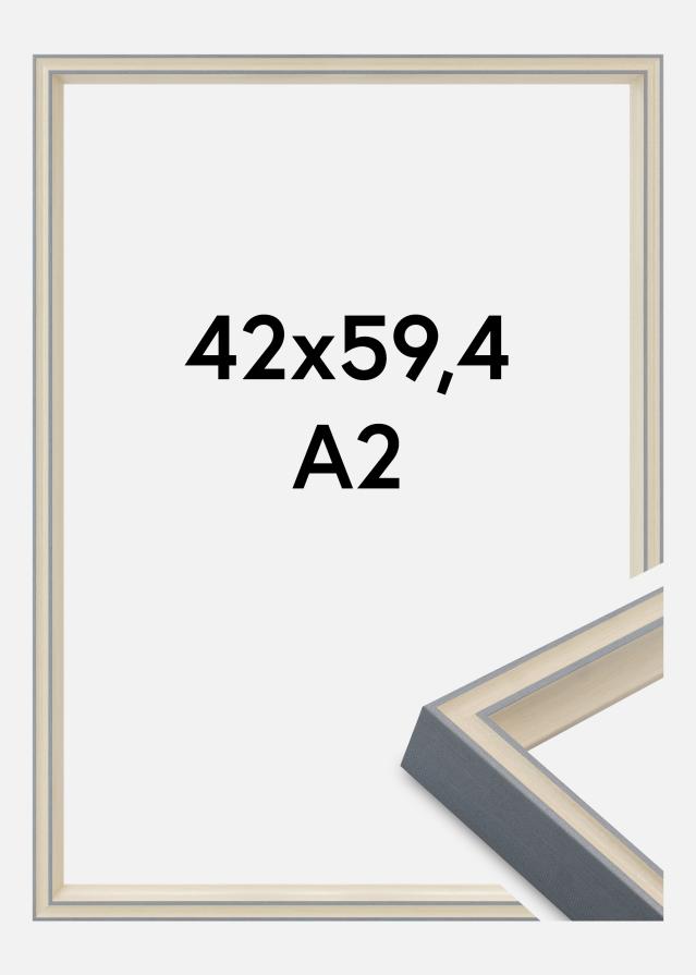 Cadre Riga Verre Acrylique Gris 42x59,4 cm (A2)