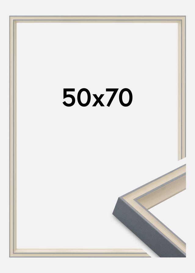 Cadre Riga Verre Acrylique Gris 50x70 cm