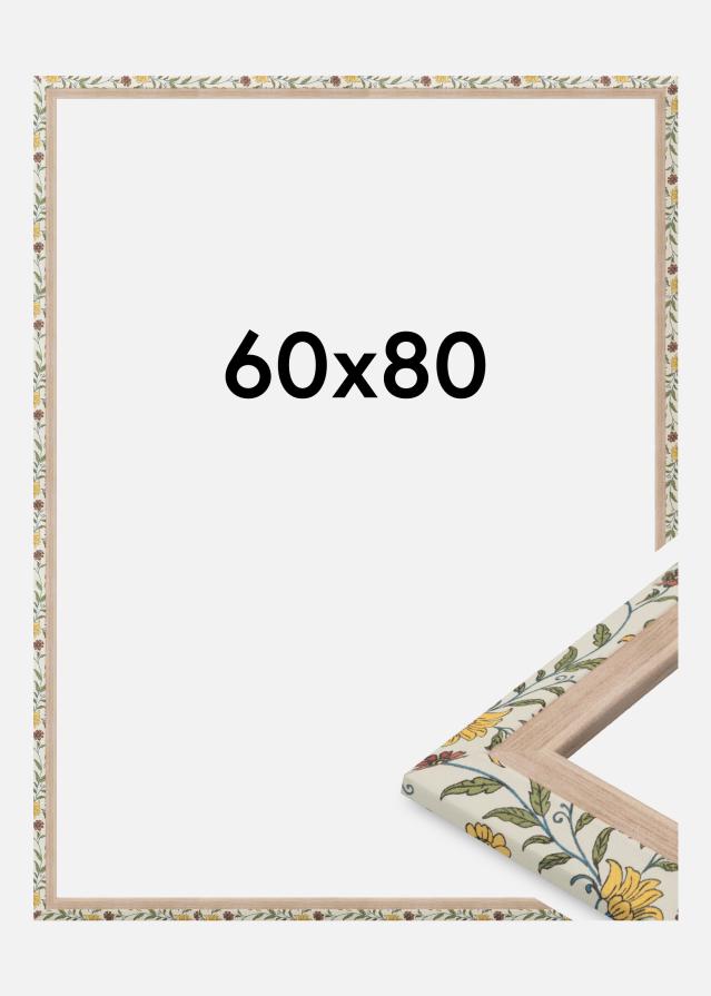 Cadre Arco Verre Acrylique Fleuri Chêne 60x80 cm